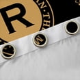 thumbnail image 4 of Manfei Monogrammed R Black Out Curtains for Kid, Hippie Western Aztec Curtains Pack of 2 (42x63 Each), Geometric Stripes Bedroom Curtains, Curtains Blackout Bedroom Decor, 4 of 6