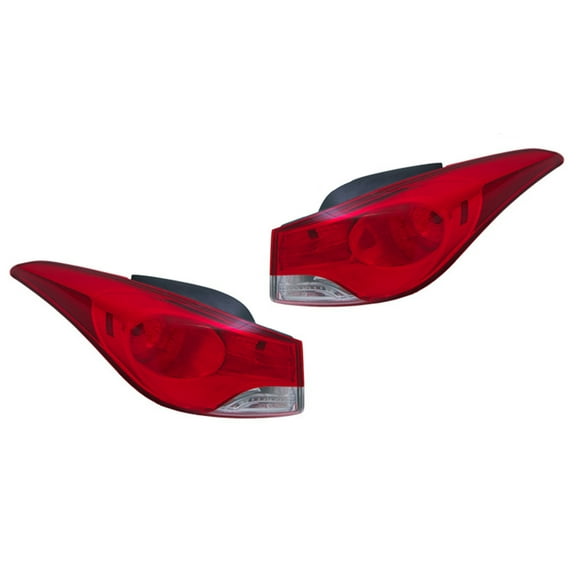 NEW PAIR OF OUTER TAIL LIGHTS IS COMPATIBLE WITH HYUNDAI ELANTRA 2011-13 HY2805119 92402-3Y000 924023Y000 HY2804119