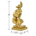 thumbnail image 5 of Adam & Friends Home Decor Silence Is Golden Sculpture | 1-Piece | Gold, 5 of 6