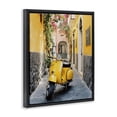 thumbnail image 2 of Stupell Industries Eclectic Yellow Moped in Alley Black Floating Frame Canvas Art, 17 x 21, by Franklyn Gregory, 2 of 8