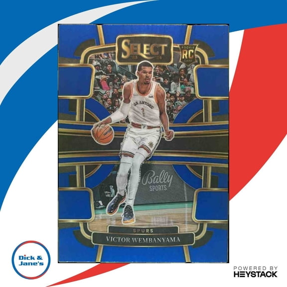 2023-24 Panini Select Victor Wembanyama Blue Prizms #87 RC San Antonio Spurs