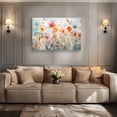 thumbnail image 3 of HFDF Poppies Floral Canvas Wall Art Colorful Flower Painting on Canvas Artwork for Living Room Bedroom Decor 48W x 32H 24x16inch Framed, 3 of 6