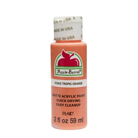 tropic barrel matte acrylic oz finish apple orange craft paint fl