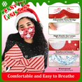 thumbnail image 5 of JM Pack de 50 mascarillas faciales desechables navideñas para mujeres y hombres adultos de 3 capas JM RV021031-00863SDJ, 5 of 5
