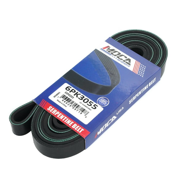MOCA AUTOPARTS 6PK3055 EPDM Serpentine Belt Fit for 98-00 Chevrolet & 97-00 GMC K2500