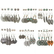 Designice 36 Pairs Fashion Vintage Drop Dangle Earrings Set for Women Girls Earrings for Birthday/Party/Valentine Gifts