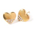 thumbnail image 2 of Qarigey 1 par de pendientes de circón en forma de corazón para mujer, pendientes de joyería de moda brillantes para trabajo de fiesta de boda Ropa, zapatos y accesorios Miscelánea Qarigey AP017878-00, 2 of 6