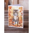 thumbnail image 2 of Carolines Treasures DAC7168GCA7P 5 x 7 in. Scottish Fold Cat in Fall Leaves Greeting Cards - Pack of 8, 2 of 3
