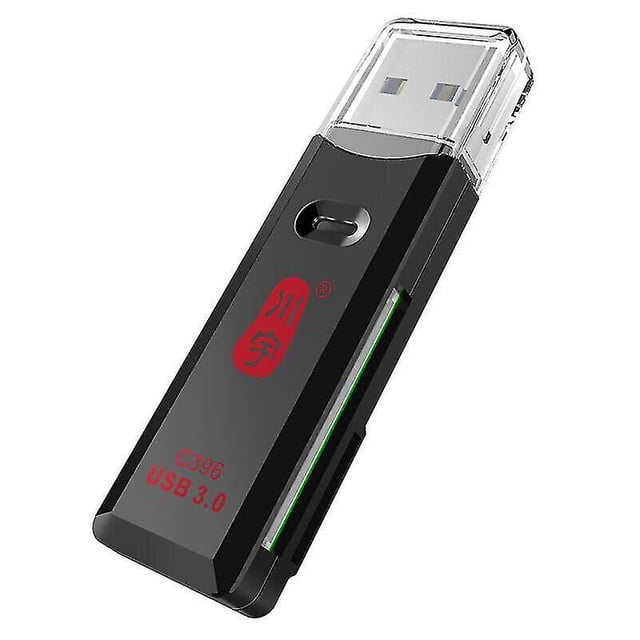 C396 Duo Usb 3,0 Sd Tf lector de tarjetas compatible con lectura simultánea Afortunado Sencillez