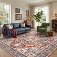 thumbnail image 3 of CHITOOMA 5'x7' Boho Area Rugs for Living Room, Machine Washable Area Rug with Non-Slip Backing, Stain Resistant Non-Shed Carpet for Bedroom, Dining Room, Dorm, Office, 3 of 10
