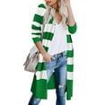 thumbnail image 2 of LYXSSBYX Cardigans for Women Clearance Fashion Women Casual Patchwork Long Sleeves Sweater Cardigan Blouse Tops, 2 of 5