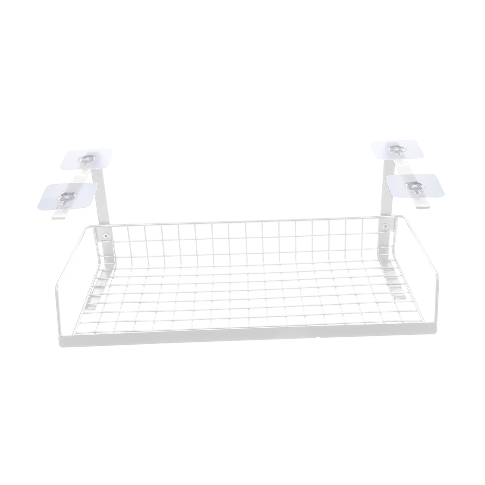 LITINKIMI White Under Desk Cable Organizer Rack for Home Use Wire Holder and Power Supply Management