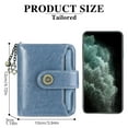 thumbnail image 6 of FALAN MULE Wallet for Women Leather Small RFID Blocking Bifold Zipper Pocket Card Holder with ID Window, 6 of 7