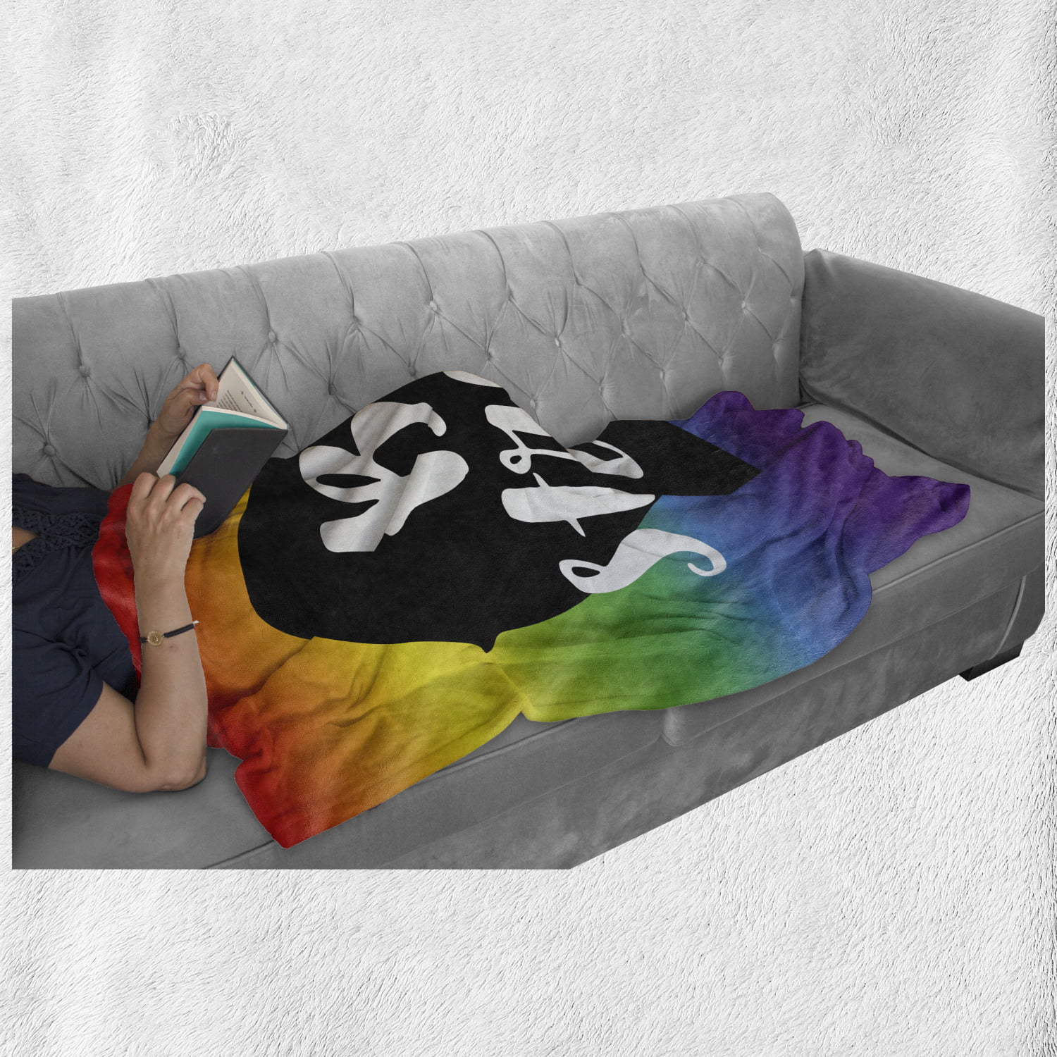 Be Strong Gay Parade Slogan Freedom Rights Equality Love Theme with a Heart 60 x 80 Cozy Plush for Indoor and Outdoor Use Multicolor Ambesonne Pride Soft Flannel Fleece Throw Blanket 