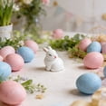 thumbnail image 4 of 1PC Mini Flocked Easter Bunny Decorations, Cute Mini Easter Bunny Figures, Miniature Rabbit for Landscape Ornaments, Party Favors Gifts Home Office Table Decor, 4 of 6