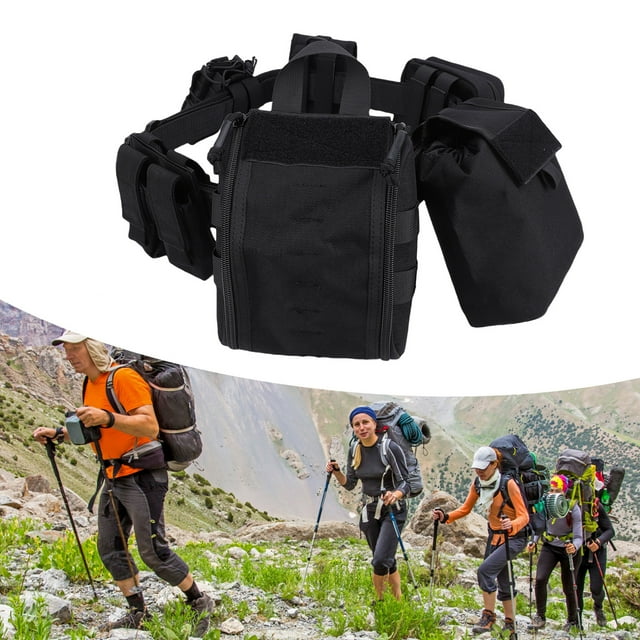 Multifunctional Utility Belt,Premium Nylon Waist Belt with Detachable Features, Camping Gear and Tools Organizer, Adjustable Length for Outdoor Activities, Multiple Pouches