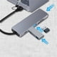 thumbnail image 4 of Tholdsy Estación de acoplamiento compacta 6 en 1 USB A/C Hub para portátiles, teléfonos móviles, tabletas, accesorio extensor, equipo convertidor de Relojes inteligentes, 4 of 6