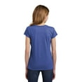 thumbnail image 2 of District Teen Female Regular Plain Short Sleeves T-Shirt Royal Frost Medium, 2 of 4