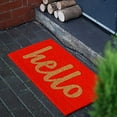 thumbnail image 5 of Calloway Mills 100301729RNS 17 x 29 in. Script Hello Rectangular Doormat, Red & Natural, 5 of 5