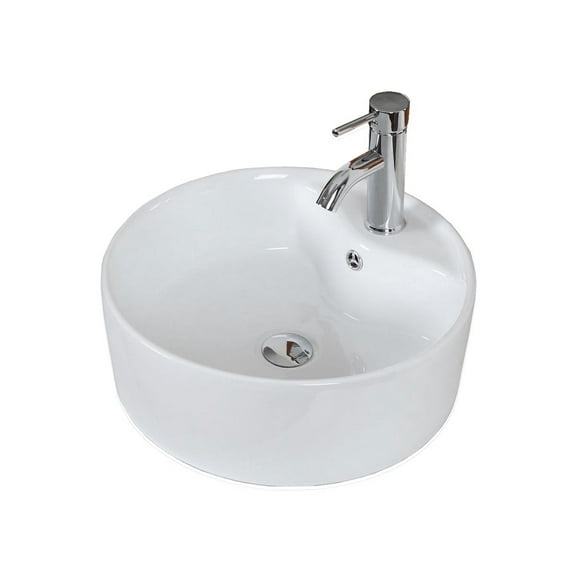 Esatto® Kit Rondó Paquete De Precio Mejorado Con Lavabo, Llave y Desagües Listo Para Instalar ESATTO ECONOKIT RONDO