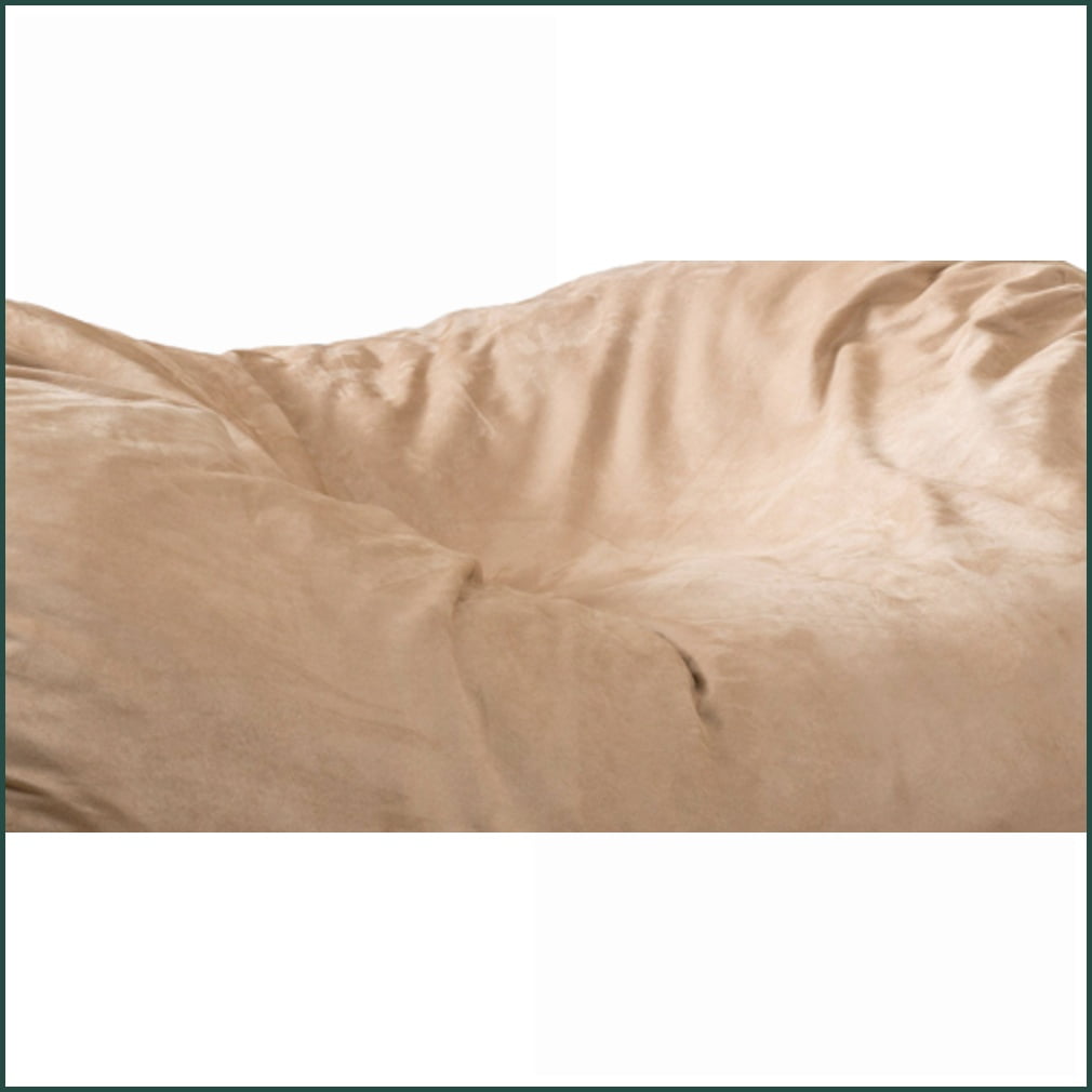 Marlin 6.5 Foot Bean Bag Chair for Adults, Soft Microfiber Lazy Sofa | Tuscany | Curved