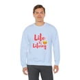 thumbnail image 5 of Life Be Lifeing Unisex Heavy Blend™ Crewneck Sweatshirt Sweater, 5 of 7