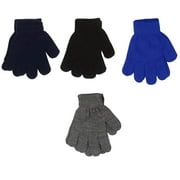 Kids Korner Boys Stretch Gloves 4-Pack Size: Kids Ages 7-16 years