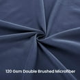 thumbnail image 3 of SLEEP ZONE Pleated Bed Skirts Queen Size, 15 inch Tailored Drop Easy Fit Bedskirt, Anti-Static, Fade Resistant (Queen, Navy Blue), 3 of 7