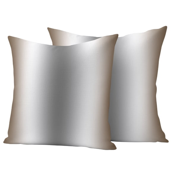Outdoor Pillow Covers 18x18 Set of 2, Brown Grey Waterproof Patio Throw Pillow Covers for Couch Sofa Chair, Gray Farmhouse Modern Rustic Decorative Pillowcases for Throw Pillows