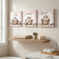 thumbnail image 2 of Artiluxy Relax Breathe Unwind Floral 12 x 12 in Painting Canvas Art Prints Set of 3, 2 of 5