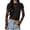 Black, variant on AJZIOJIRO Women Casual Cotton T-Shirt Solid Color Tops Long Sleeve Slim Shirt S-XL
