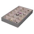 thumbnail image 1 of Home Basics DR49345 18 Compartment Jewelry Organizer, Faux Leather, 1 of 1