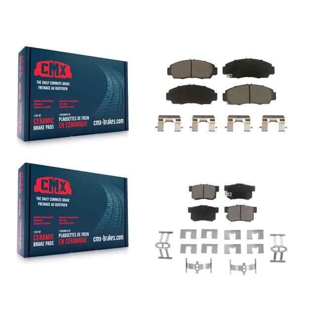 CMX Front Rear Ceramic Brake Pads Kit for Car Honda Accord Acura TL TSX CL RL KCX-100101