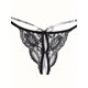 thumbnail image 1 of Tangas de encaje floral, bragas transparentes con entrepierna abierta y ribete festoneado, lencería y ropa interior sexy para mujer, 1 of 5