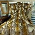 thumbnail image 2 of Plutus Brandy Faux Fox Handmade Throw, 2 of 2