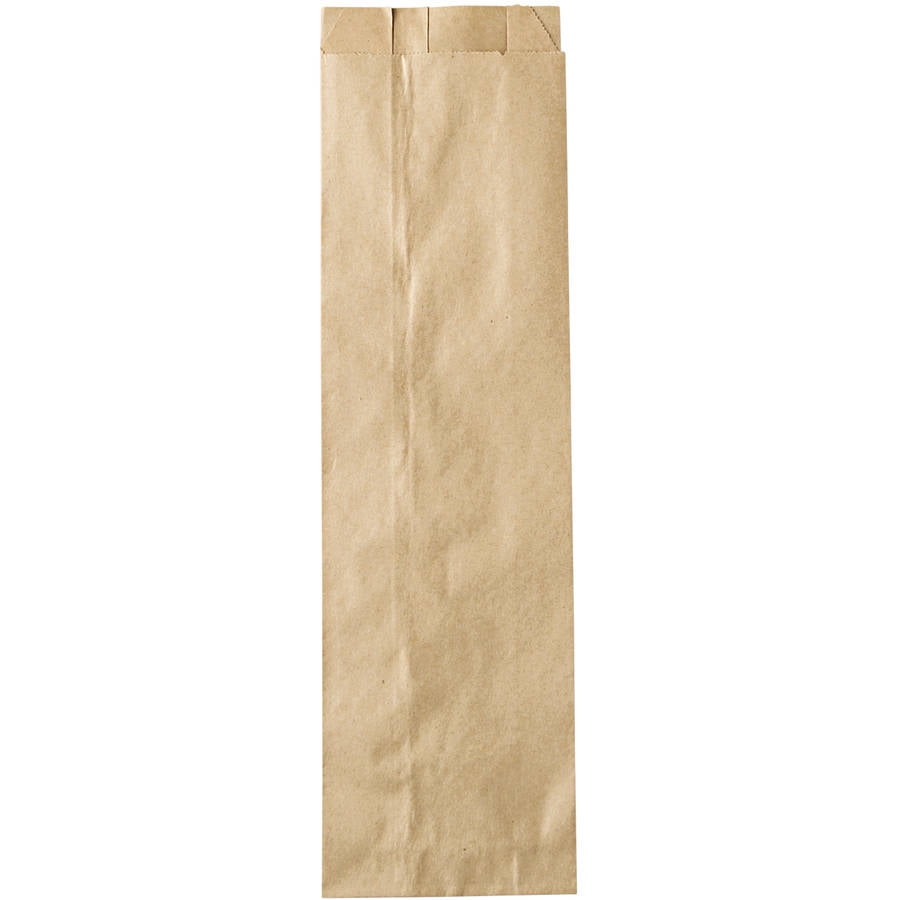 General Liquor-Takeout Quart-Sized Paper Bags, 35 lbs Capacity, Quart, 4.25'w x 2.5'd x 16'h, Kraft, 500 Bags -BAGLQQUART500