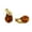Gold-color-brown, variant on Minimalist Oval Resin Earrings Jewelry for Sensitive Ears & Everyday Elegance