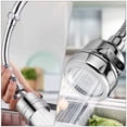 thumbnail image 5 of FRCOLOR Tap Extenders Faucet Extenders with Splashproof Nozzles for Home Use Made of Stainless Steel Rotatable Design 2 Pieces Silver,6.1"X2.17"X2.05", 5 of 5