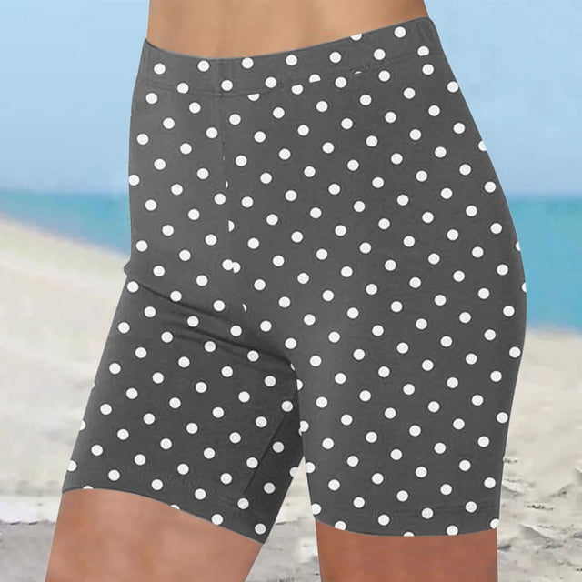Gspmoly Short pour Femme, Short d'Été Taille Haute pour Femme Short d'Été Décontracté Extensible Short de Sport Short de Randonnée Femme Économies Gris P