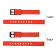thumbnail image 4 of Uxcell Silicone Watch Band Quick Release Soft Rubber Watch Strap Red/Black 16mm, 4 of 7