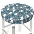 thumbnail image 3 of Lsque Forest Rabbit Round Bar chair cushion covers Velvet Fabric Premium Comfort Protects from Scratches and Stains for 14-17 Inch Chair- 14 inch, 3 of 7