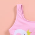 thumbnail image 4 of BESLY Baby Little Girl One-Piece Bathing Suit Toddler Girls Ruffled Swimsuits Chidlren Sunsuit Princess Beachwear Swimwear, 4 of 5