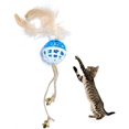 thumbnail image 1 of YOITEA Cat Chew Toy Interactive: Portable Soft Decorative Bell Ball Kitten Fake Feather Toy Pet Teasing Toy, 1 of 4