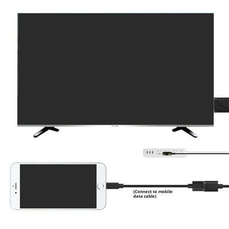 QHUDLV USB Female to HDMI-compatible Male Adapter,1080P HDTV Digital AV Cable for TVs and Displays
