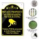 thumbnail image 3 of GONEI Aluminum Private Property No Trespassing Soliciting Sign Aluminum Decorative Signs Metal Aluminum Sign for Outdoor & Indoor 12" X 8", 3 of 5