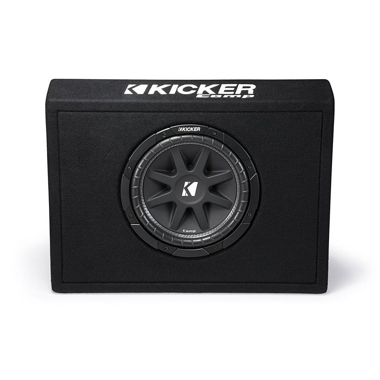 ゆ*き様 KICKER 10インチウーファー 10TC104 Kicker 43TC104 10-Inch Comp 150W Loaded Subwoofer Enclosure, Thin