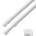thumbnail image 1 of MesaSe 2 Pack 5/8” Tension Curtain Rod  RV Tension Bars  Cupboard Rods White 16 to 28 Inch, 1 of 10