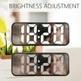 thumbnail image 4 of Bedside Clock USB Mirror Clock Multifunction Clock With Temperature Display LED Clock Large Font Bedside Alarm Clock With Date Display, 4 of 6