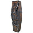 thumbnail image 5 of Northlight 63" Animated and Musical Chained Shaking Coffin Halloween Decoration - Brown/Black, 5 of 8