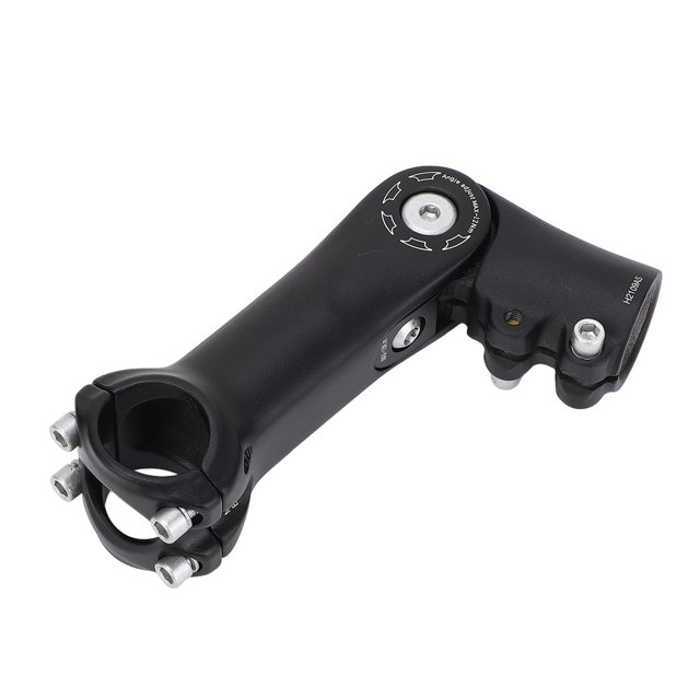 90 Degree Aluminum Alloy Bike Stem Riser with Sandblasted Finish Double Screws for Mountain Bikes Handlebar Extender